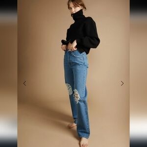 NWT Oak + Fort High Rise Wide Leg Jeans